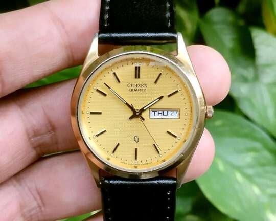 Citizen CQ Quartz Golden Mens 6100-S96401