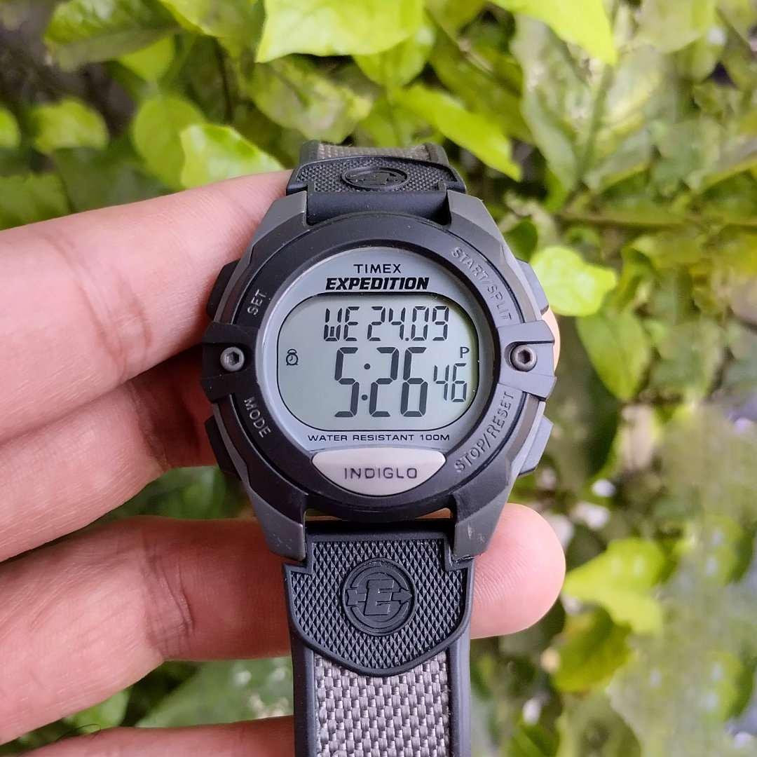 Timex Expedition T40941 Men's Digital Chronograph Watch – 41mm, Nylon Strap, Indiglo, Alarm, 100m Water Resistant