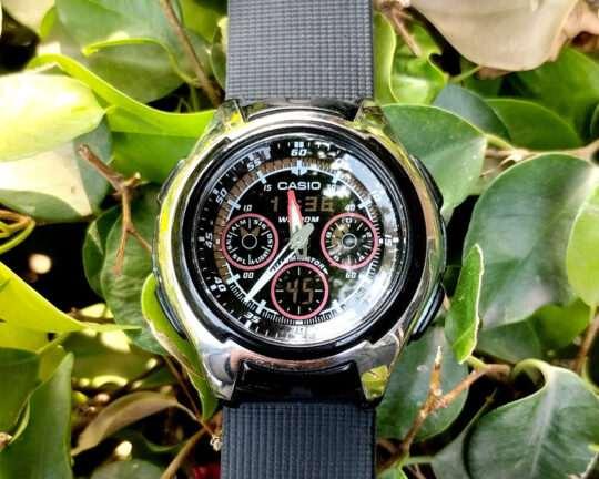 Casio Analog-Digital Negative Display AQ-163