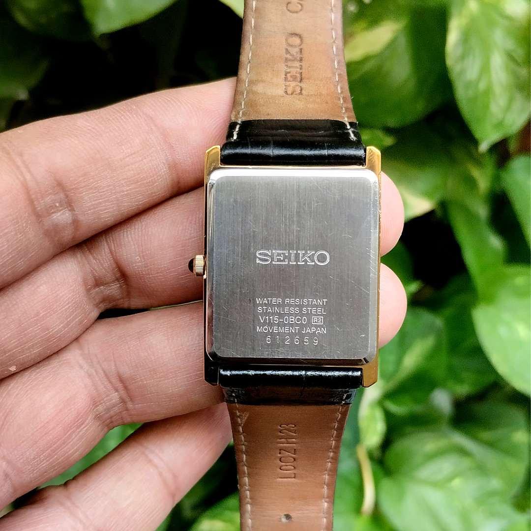 Seiko Rare Solar Tank V115-0BC0 - Image 5