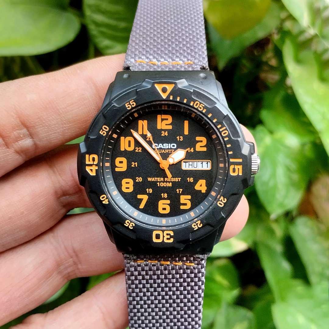 Casio Orange Indices Diver MRW-200H