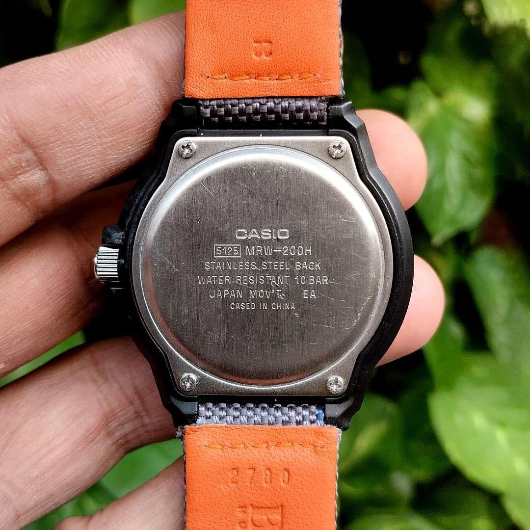 Casio Orange Indices Diver MRW-200H - Image 6