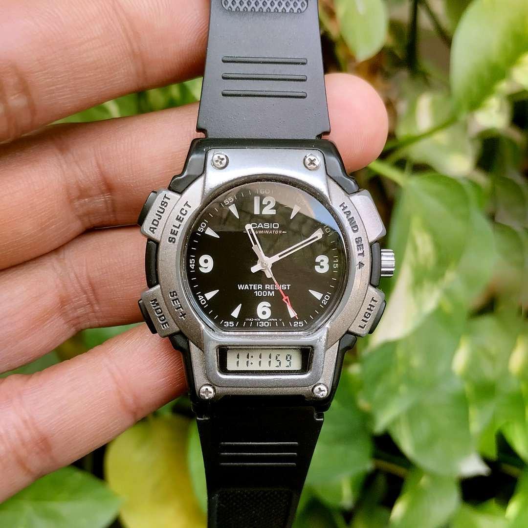 Casio Dual Time Ana-Digi AQ-150W - Image 2