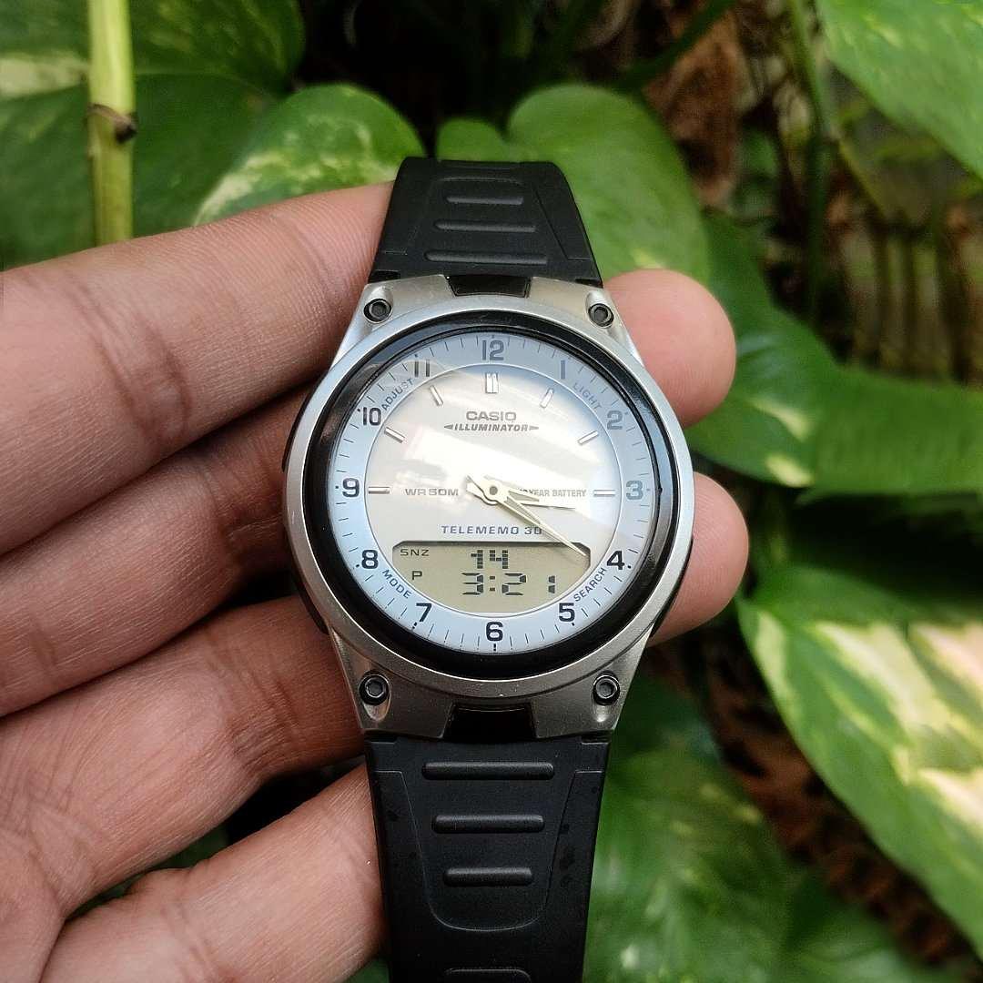 Casio Digital Telememo Illuminator AW-80-7AV - Image 2