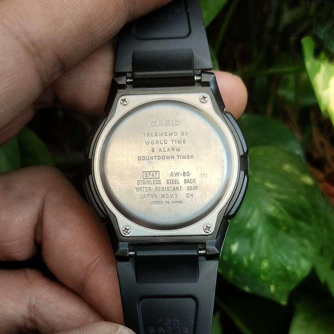 Casio Digital Telememo Illuminator AW-80-7AV - Image 6