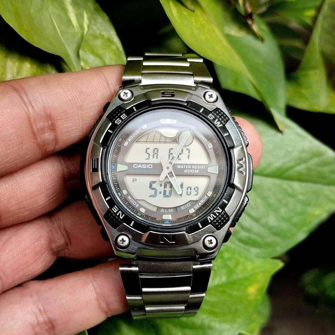 Casio Tide Graph Moon Phase AQW-100 - Image 2