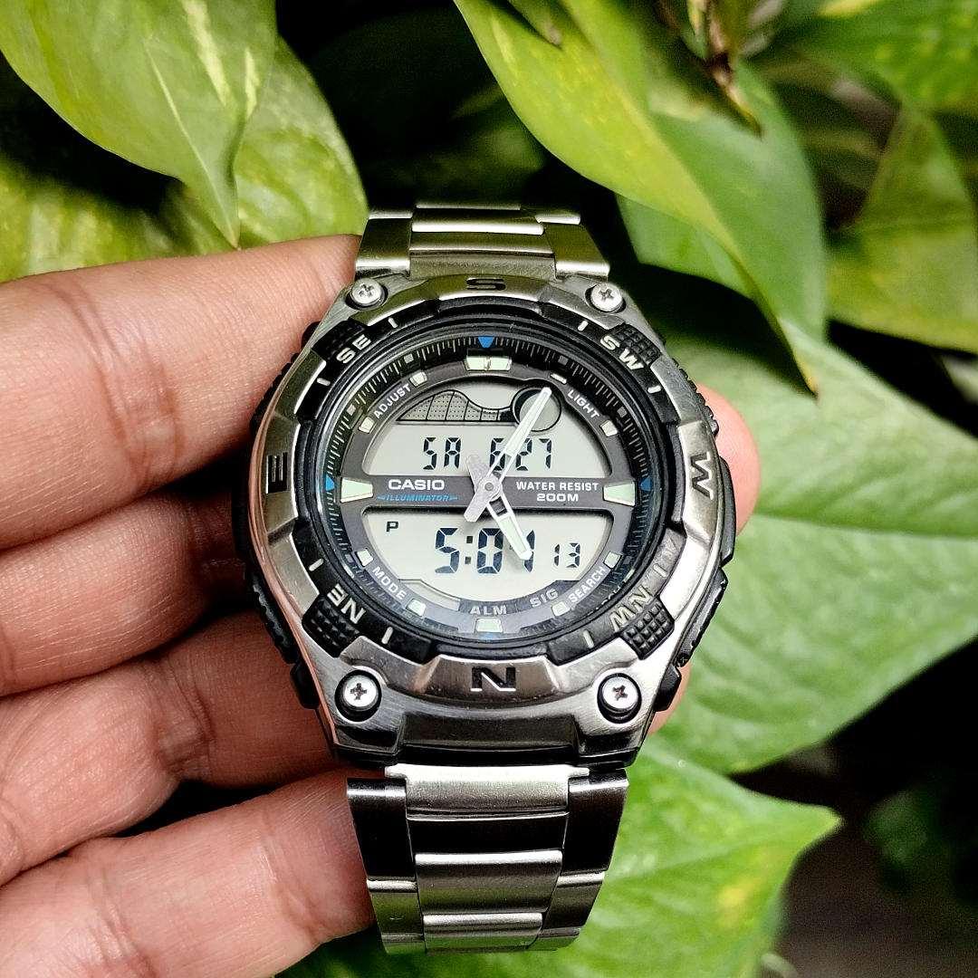 Casio Tide Graph Moon Phase AQW-100 - Image 4