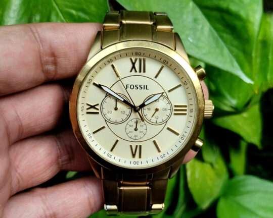Fossil Gold Tone Chronograph BQ1128IE